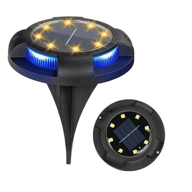 Xihbxyly Luz Solar para Caminos, Lámpara Exterior con Control Inteligente, Luz Empotrada de Alto Brillo, Batería de Gran Capacidad, Ideal para Patios y Jardines, Construcción Duradera de Acero Inoxid