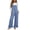 Light Blue, variant on SAWOBUUN Womens Wide Leg Jumpsuit Adjustable Straps Casual Overalls Ruffled Hem Loose Fit Sleeveless Jumpsuits