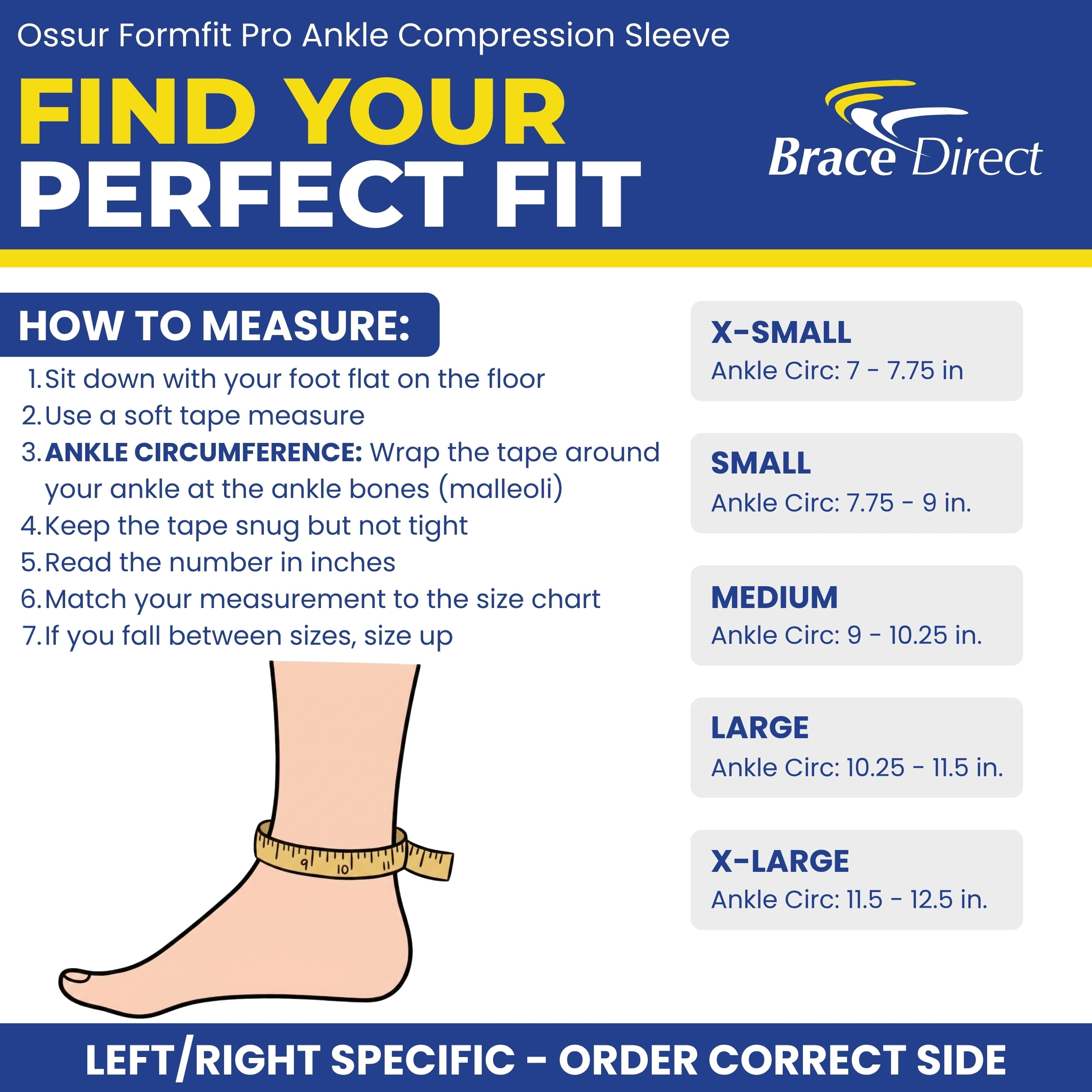Ossur Formfit Pro Compression Ankle Brace for Mild Instability