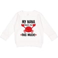 thumbnail image 2 of Inktastic Nana Loves Me Grandson Toddler Sweatshirt, 2 of 4