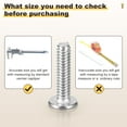 thumbnail image 6 of Furniture Connector Bolt Cap Nut Kit with Wrench(M6-1x20mm) 24Pcs, Connector Bolts M6 Countersunk Screw Barrel Nuts Binding Screws, for Chair Cabinet Bed, Silver, 6 of 7