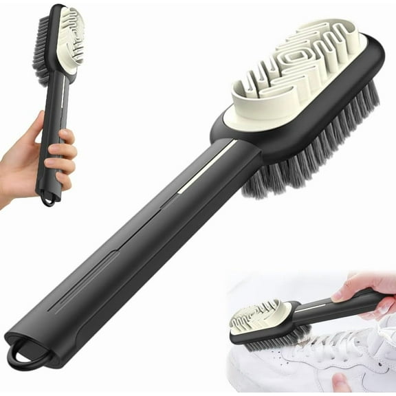 2-in-1 Suede Shoe Brush with Eraser & Soft Bristles - Dual Head Cleaner for Shoes, Bags, Jackets, Nubuck Materials