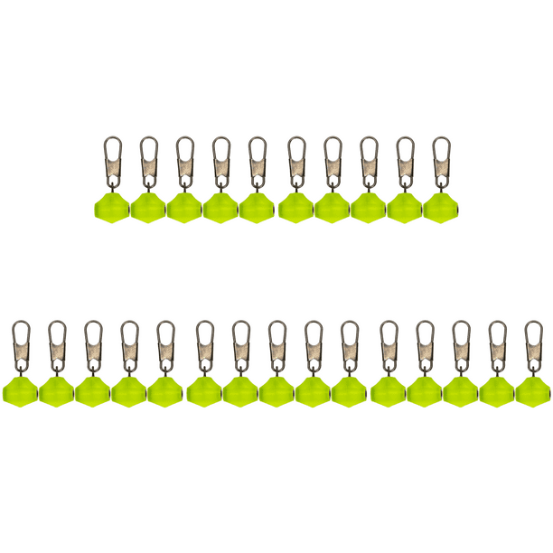 Conector flotante Pesca contra la colisión (T) verde 5 piezas