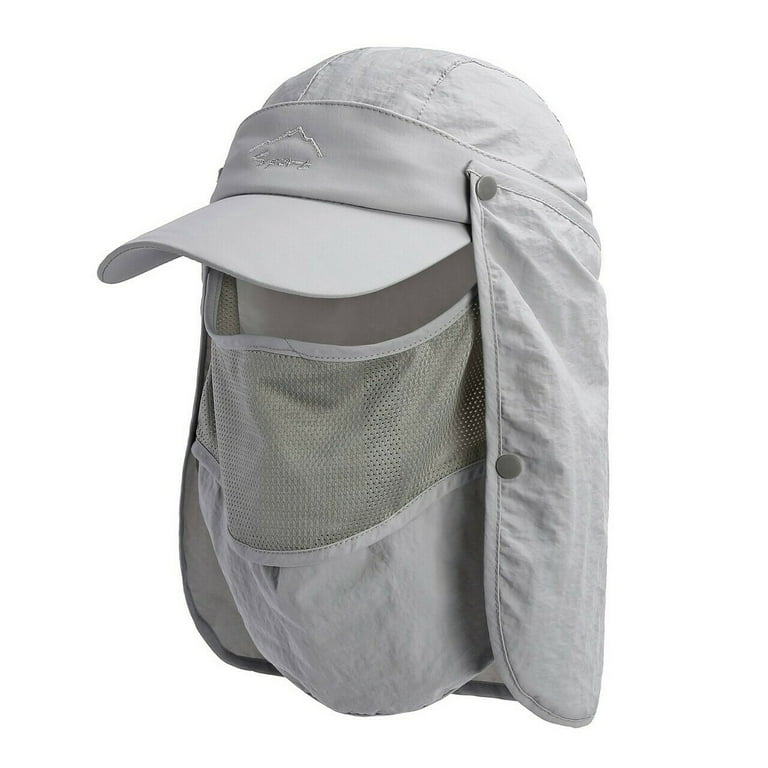 Quick-dry Sun Protection UV Fisherman Hat Foldable Windproof Sun Visor Hat  for Fishing Camping Hiking Workhe