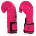thumbnail image 5 of Guantes de boxeo Fairtex BGV14 Muay Thai de microfibra rosa/negro, 14 oz, 5 of 5