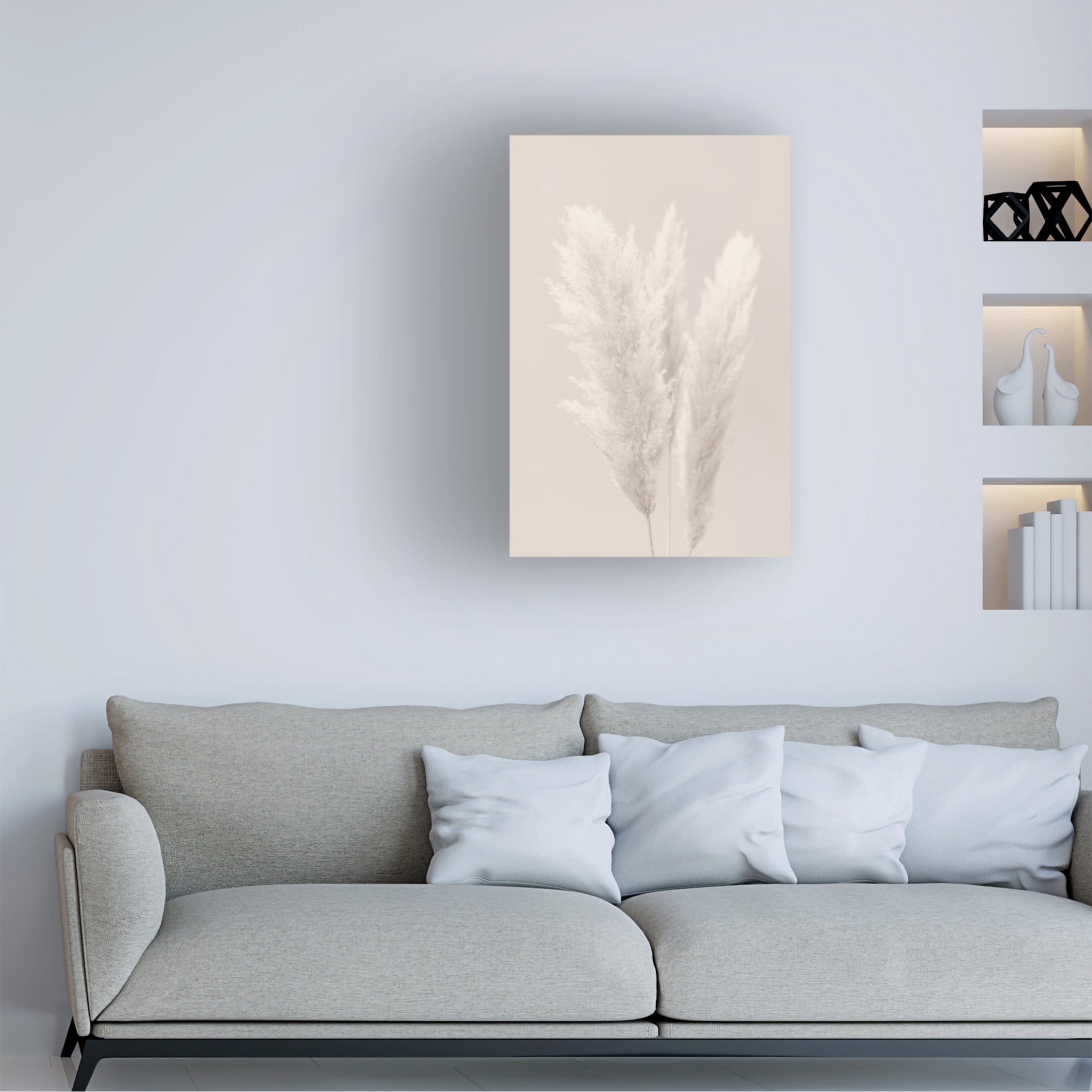 Trademark Fine Art Pictufy Studio Pampas Grass Canvas Wall Art