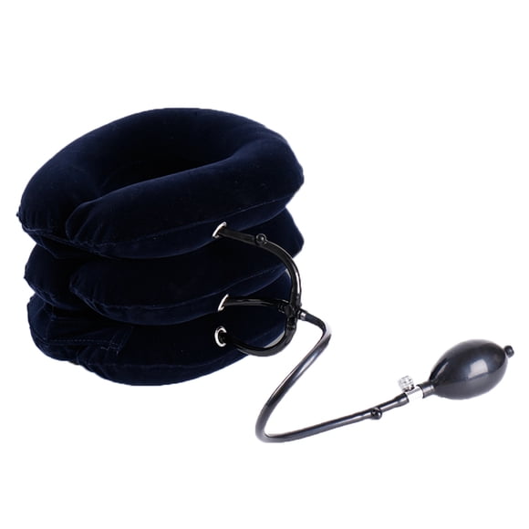 Seitruly Camilla inflable de tracción para el cuello, masajeador Cervical de aire, cojín de apoyo para la espalda, hombro, cuello, dolor, cuidado de la Masilla de fisioterapia Azul Seitruly MR2859-04B