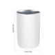 thumbnail image 3 of Vaso para enjuague bucal de acero inoxidable - Portacepillos apilables de 350 ml - Vaso de baño de plástico y acero para adultos - Blanco o gris, 3 of 9