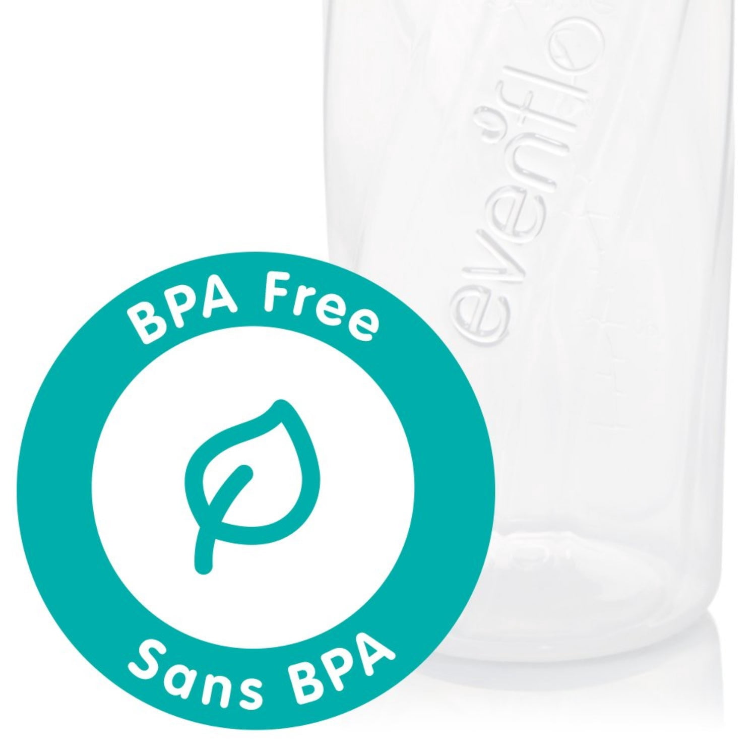 Evenflo Feeding Vented+ BPA-Free Polypropylene Baby Bottles - 8oz, Clear, 6ct