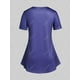 thumbnail image 3 of Camiseta con Estampado Floral de Talla Extra Rosegal  Camisetas tallas grandes, 3 of 5