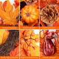 thumbnail image 3 of 22 Inch Front Door Kim Cheong Fall Wreath-Pine Cone Pumpkin Maple Leaf Fall Wreath.For Home, Wall, Porch, Window, Great Decoration for Outdoor/Indoor, Holiday, Party, Wedding, 3 of 5