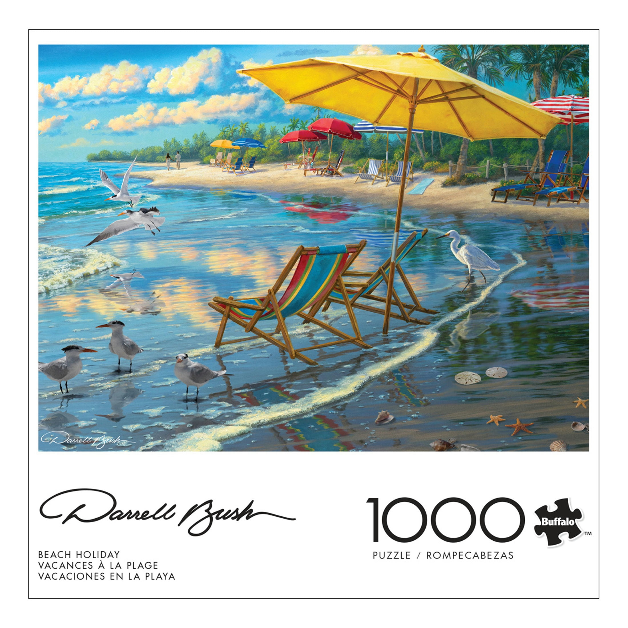 Buffalo Games Darrell Bush Beach Holiday 1000-Piece Interlocking Jigsaw Puzzle for Adults Ages 14-99 Years