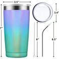 thumbnail image 2 of Keep Shining Beautiful One The World Needs Your Light - Funny Inspirational Birthday Gifts for Women, Her, Friends, Sisters, Coworkers, Daughter Gifts - Insulated Tumbler 20 oz Multicolor, 2 of 6