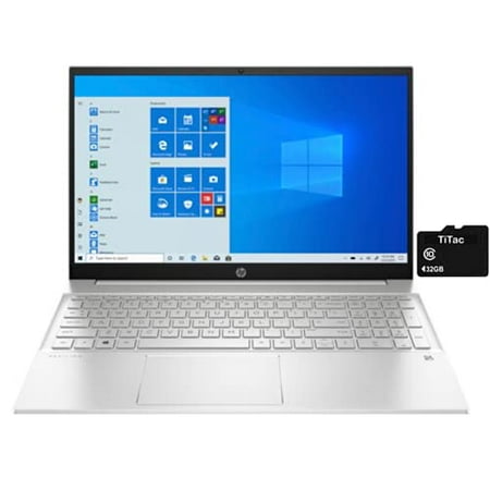 2021 HP Pavilion 15.6 Inch FHD 1080P Business Laptop  11th Gen Intel Quad-Core i7-1165G7  Iris Plus Graphics  8GB RAM  512GB PCIe NVMe SSD  Webcam  USB-C  Wi-Fi 6 AX  Win10  Silver + TiTac Accessory
