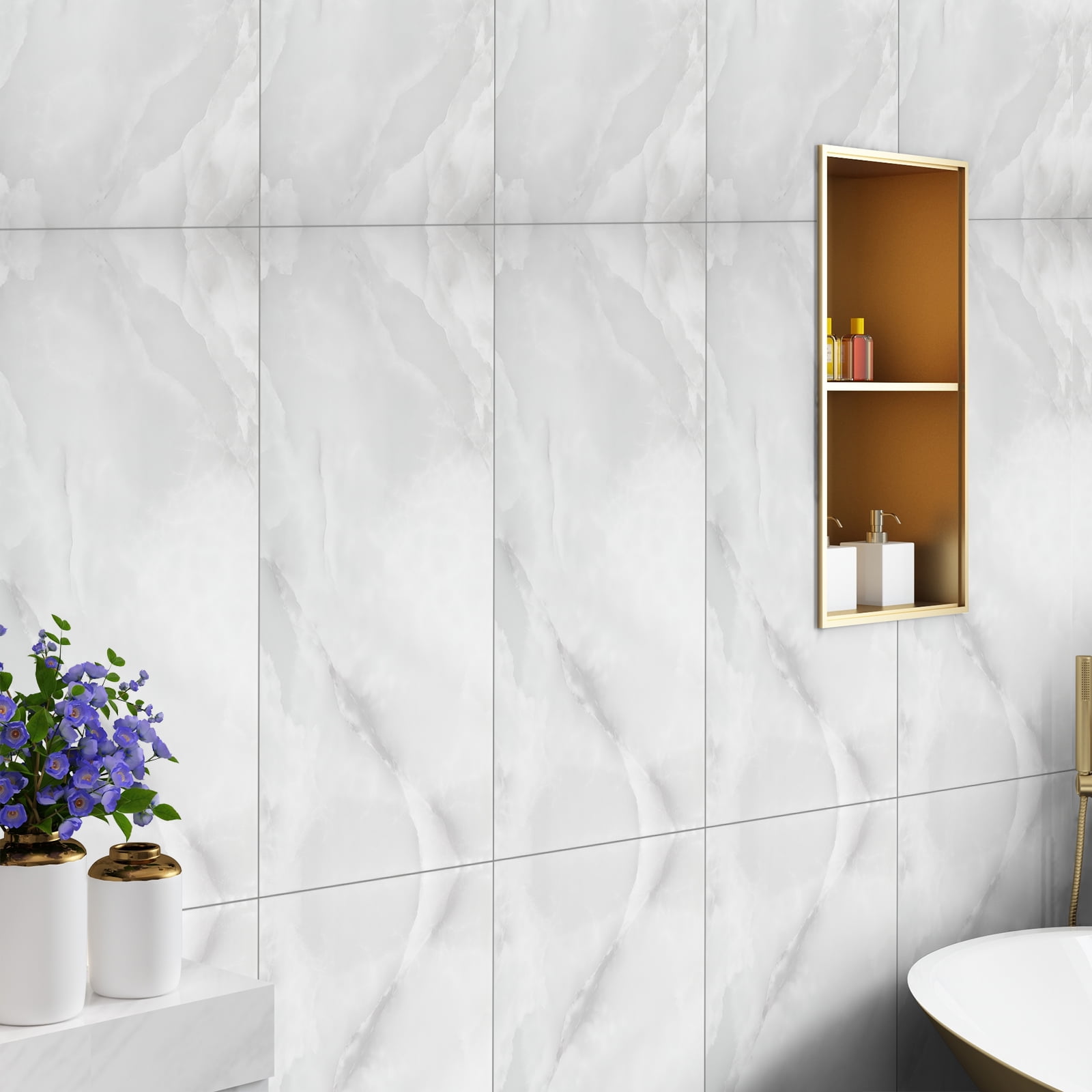 40Pcs Peel and Stick Wall Tile for Kitchen Backsplash, Bathroom-30 X 60cm