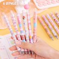 thumbnail image 5 of 6PCS Cute Retractable Ballpoint Pens, kawaii 0.5mm Fine Point Cartoon Bear Smooth Writing Pens, Quick Dry Black Ink Gel Pens, Journaling Pens for Gifts Office  Supplies, 5 of 7