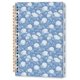 thumbnail image 1 of Cuaderno espiral Elpwk Retro Blue y White Hydrangea Floral, 1 of 6