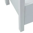 thumbnail image 5 of East at Main Westwood White Modern Solid Wood 2-Drawer Storage Nightstand with Black Accents, 5 of 10