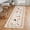 Beige, variant on Kitchen Runner Rug 2x6 Cute Cat Washable Rug Runner, Floral Bordered Long Rugs for Hallway, Non Slip Stain Resistant Carpet Non Shedding Low Pile Mat for Entryway, Bedroom, Laundry Room, Blue