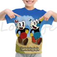 thumbnail image 5 of 2022 Camiseta para niños, camiseta de dibujos animados de Cuphead, camisetas de manga corta de anime de verano para niños y niñas, camiseta divertida de CUPHEAD, camiseta, 5 of 5