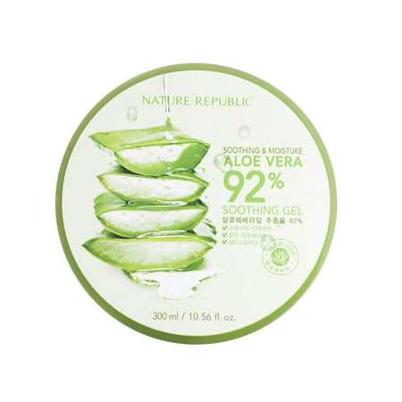 Soothing & Moisture Aloe Vera 92% Gel, 300 Gram, The best of best million-selling gel, this gel made about 30 times of sold-outs in a year, and also sold.., By Nature