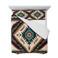 thumbnail image 7 of Brown Teal Red Boho Queen Size Down Alternative Comforter, Lightweight Comforter Quilt Bedding Set with Pillow Shams Southwestern Geometric Art Vintage All Seasons Bed Comforter Duvet Insert 90"x96", 7 of 7
