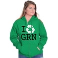 thumbnail image 4 of Recycle GRN Earth Day Save the Planet Zip Up Hoodie Men's Women's Brisco Brands L, 4 of 6