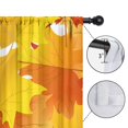 thumbnail image 4 of Fall Leaves and Pumpkins Rustic Autumn Kitchen Curtains Set of 2 Tier,42x84in Kitchen Curtains Fall Holiday Long Curtain, 4 of 5