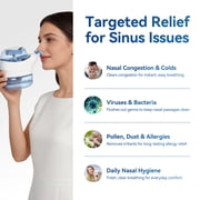 Nascool Nasal Irrigation System with 50 Salt Packets, Sinus Rinse Machine for Nasal Symptoms
