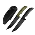 thumbnail image 2 of Medium Full-Tang Fixed Blade Knife, 4.92" D2 Tool Steel Blade, G10 Handle & Kydex Sheath, for Camping, Hunting, Fishing, 2 of 7