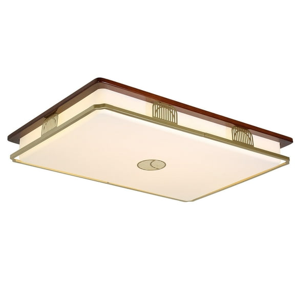 Chandelier LED Ceiling Light Rectangular Ceiling Lamp with Remote