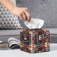 thumbnail image 6 of Rocae Skulls and Flowers for High-grade Leather Tissue Box, Exquisite Fashionable Design, Office Tissue Box, Waterproof Family Tissue Box, 6 of 8