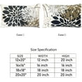 thumbnail image 2 of Black Brown Decorative Throw Pillow Covers 12x20 Inch Pillow Covers for Couch Living Room Bed Outdoor,Modern Sofa Throw Pillow Cover,Farmhouse Geometric Floral Linen Square Pillow Case,Set of 2, 2 of 6