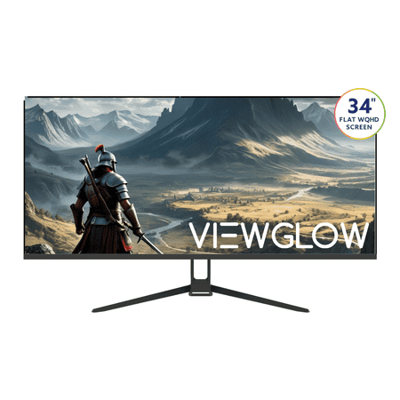 ViewGlow 34  Gaming Monitor  3440x1440 LED  1ms Response Time  100Hz Refresh Rate  Computer Monitor