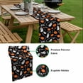 thumbnail image 5 of Black White Halloween Ghost Table Runner - 120 Inch Long, Kitchen Dining Table Runner Dresser Scarves, Orange Pumpkins Fall Farmhouse Decor for Coffee Tables Wedding Party Banquet, 5 of 8