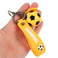 thumbnail image 3 of EXHUMKY 2-Pack Yellow PVC Sports Keychains, Fan Gear Accessories for Family, Friends, and Sports Fans, 3 of 5
