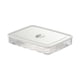 thumbnail image 1 of Caja de almacenamiento de huevos para refrigerador, contenedor reutilizable con tapa para gabinete Blanco, 1 of 9