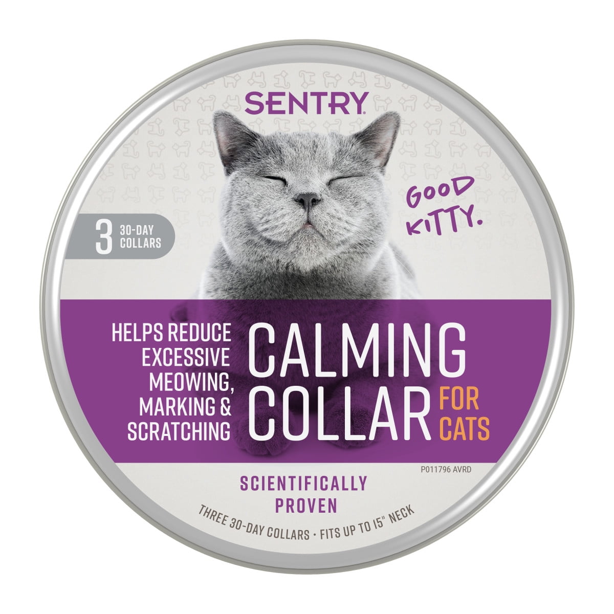SENTRY Calming Behavior Collar for Cats and Kittens, Three 30Day