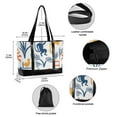 thumbnail image 2 of FORMRS Canvas Laptop Tote Bag for Women with 15.6" Computer Compartments Shoulder Handbag, Tropical Jungle Vibes, 2 of 7