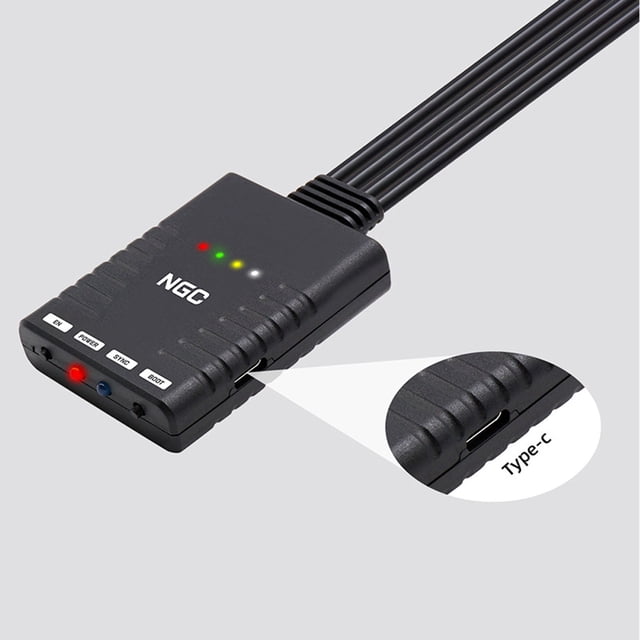 Adaptador de controlador botón de reinicio Latencia de emparejamiento fácil Convertidor de de juego profesional Alta sensibilidad para consolas de juegos ANGGREK Otros