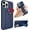 Dark Blue, variant on iPhone 13 Pro Case, Multi-Functional Vertical & Horizontal Stand Case for iPhone 13 Pro, Cute Thin Slim Silicone Wrist Strap Grip Kickstand Phone Case for iPhone 13 Pro, Light Blue