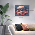 thumbnail image 2 of Logiee Skull With Roses And Sunglasses Print Canvas Wall Art,Canvas Picture Prints with Frame, Wall Art Decorative,Canvas Decorative,Suitable for Living Room Bedroom Office Room 30x40, 2 of 6