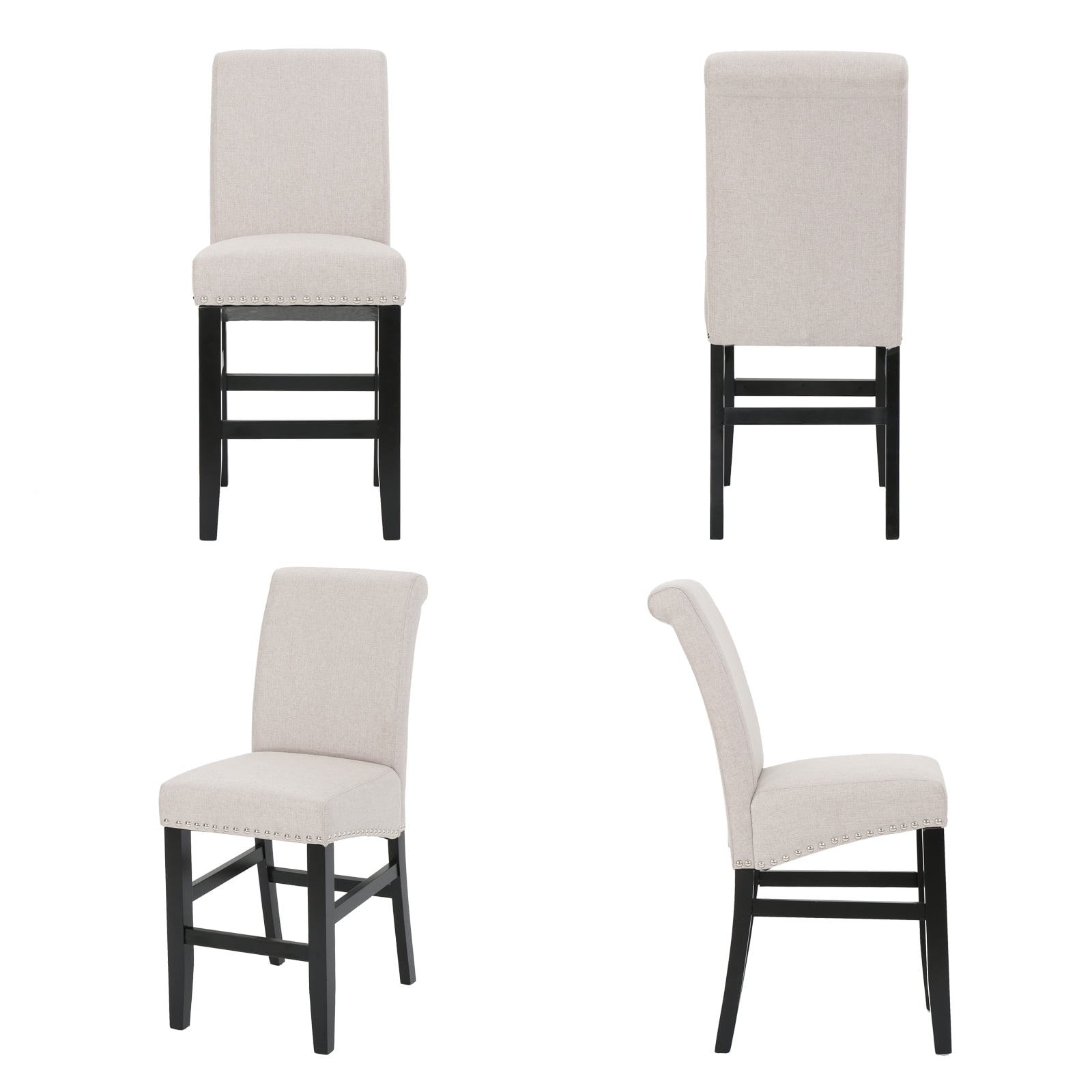 Kadyn Counter Height Stools Set of 2, Modern Upholstered Dining Chairs with Wood Legs, Counter Height Barstools for Dining Room, Bedroom, Wheat Kadyn Counter Height Stools Set of 2, Modern Upholstered Dining Chairs with Wood Legs, Counter Height Barstools for Dining Room, Bedroom, Wheat