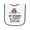 White and Navy, variant on Inktastic Grammie and Poppy Love Me Grandkids Owl Baby Terry Cloth Bib