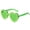 Green, variant on Heart Print Floral Sunglasses for Women, Cute Love Pattern Summer Sun Glasses, UV Protection Trendy Shades for Daily Wear, Black, One Size