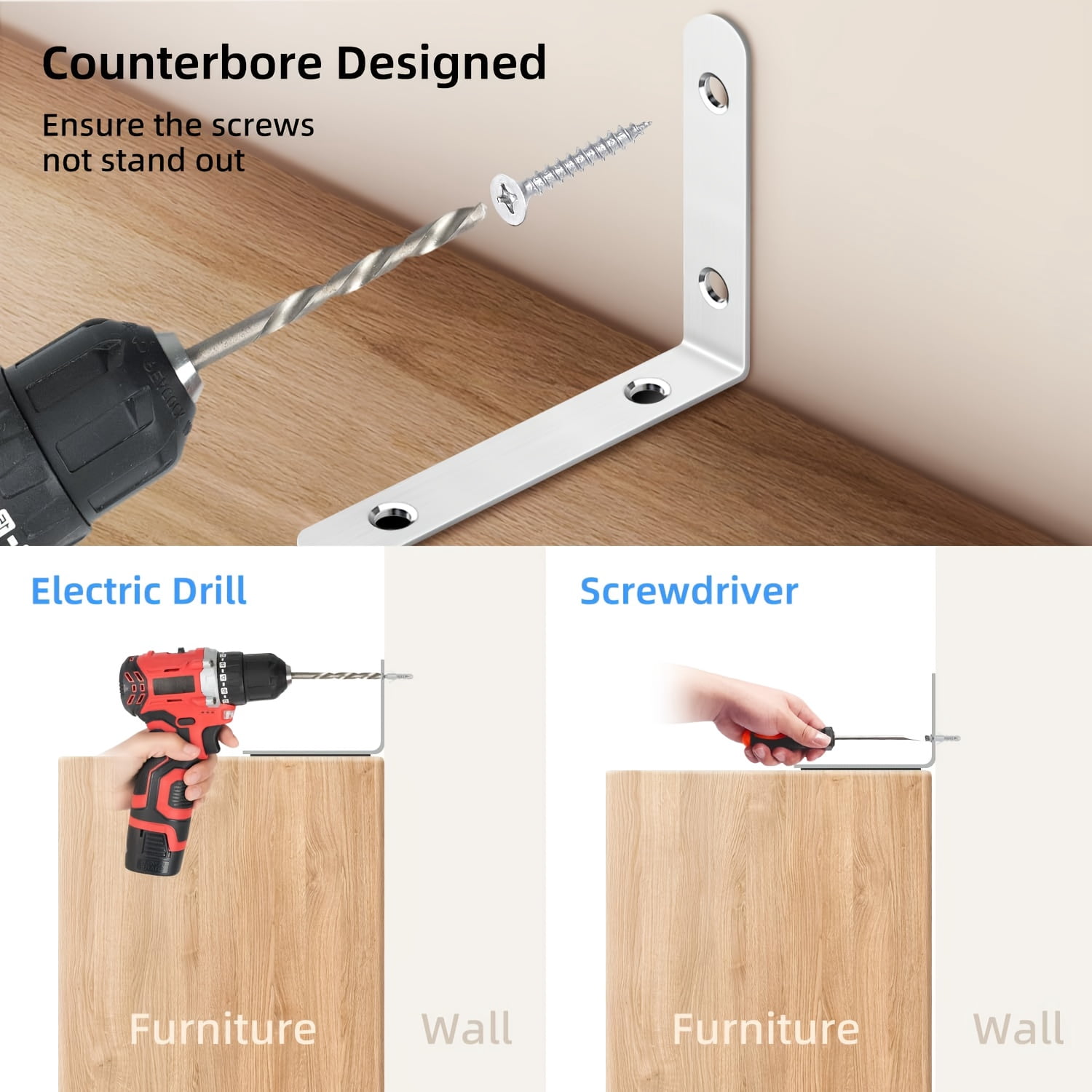 Furniture Anchors Wall Safety Straps: Anti-Tip Anchor Kit Secure Dresser Falling Earthquake Strap for Baby 2 Pack