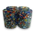 thumbnail image 5 of Confetti Pebbled Tumbler | Hand-Blown Mexican Glassware (Setof4), 5 of 7