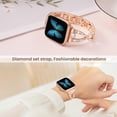 thumbnail image 4 of Correas para Apple Watch de 38 mm, 40 mm y 41 mm para mujer, serie 9, 8, 7, 6, 5, 4 SE, correa de metal brillante, elegante y bonita, correa de oro rosa, 4 of 5