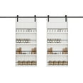 thumbnail image 4 of 36'' x 84'' Wood and Primed Bookshelf Style Barn Door with Mounting Hardware Kit, 4 of 8