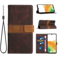 thumbnail image 1 of Nalacover for Samsung Galaxy A34 5G Wallet Case, Stylish PU Leather Card Slots Holder Flip Folio Cover with Kickstand Magnetic Clasp Soft Silicone Shockproof Protective Case for Samsung A34 5G,Brown, 1 of 6